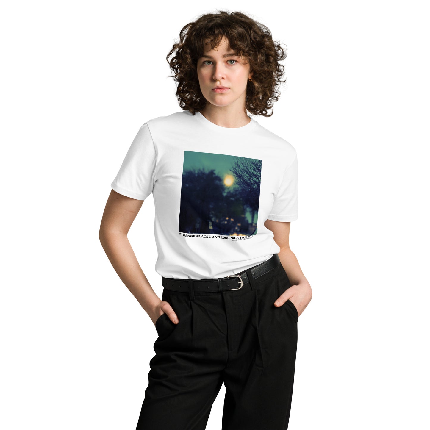 STRANGE PLACES [LTD.] - Premium T-Shirt [WHITE, NATURAL]